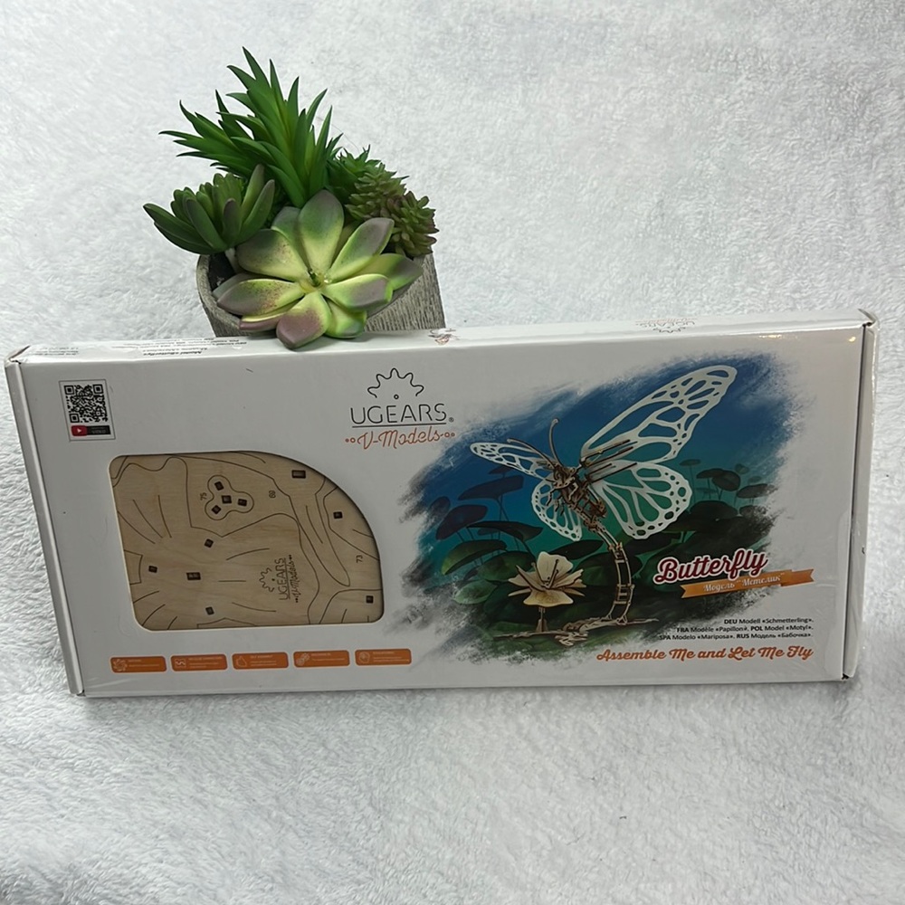 UGEARS 3D Wooden Butterfly Puzzle
